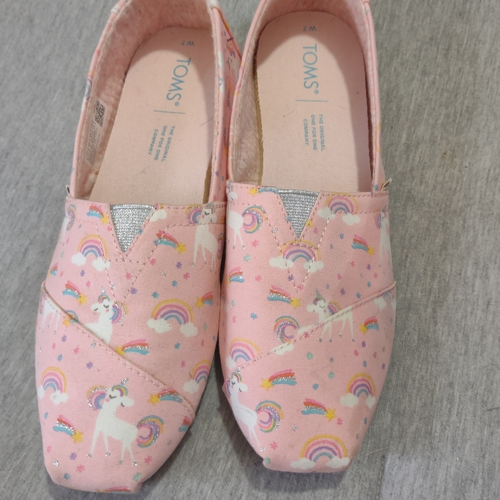 Toms Unicorns and Rainbows, Women's Size 7